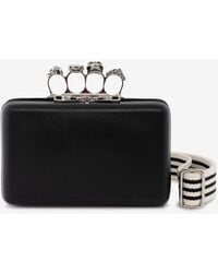 Alexander McQueen - Twisted Leather Clutch Bag - Lyst
