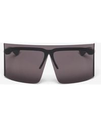McQueen - Occhiali Da Sole Con Visiera Oversize - Lyst