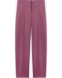 McQueen - Wool Gabardine Cigarette Trousers - Lyst