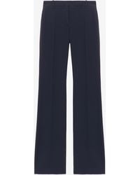 McQueen - Leaf Crepe Bootcut Trousers - Lyst