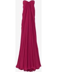 McQueen - Abito Bustier Da Sera - Lyst