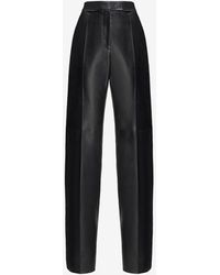 Alexander McQueen - Leather Trousers - Lyst