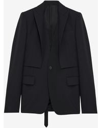 McQueen - Trompe-L'Œil Single-Breasted Jacket - Lyst