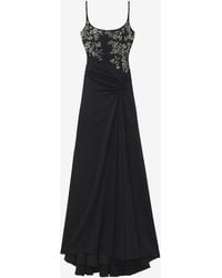 McQueen - Floral Embroidery Evening Dress - Lyst