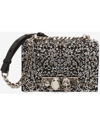 McQueen - Mini Jewelled Satchel In - Lyst