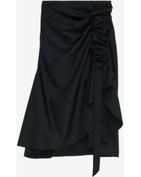 McQueen - Asymmetric Unfolded Bow Skirt - Lyst