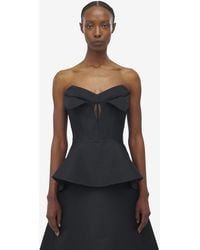 McQueen - Strapless Corset Top - Lyst