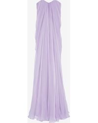 McQueen - Bustier Evening Dress - Lyst