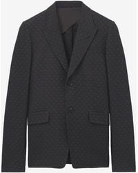 McQueen - Skull Jacquard Single Breasted Jacket - Lyst