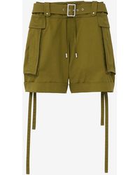 McQueen - Oversized Cargo Shorts - Lyst