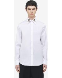 McQueen - Sailor Tattoo Rose Embroidery Shirt - Lyst