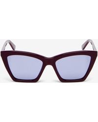 McQueen - Spike Geometric Cat-Eye Sunglasses - Lyst