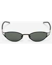 McQueen - T-Bar Sleek Cat-Eye Sunglasses - Lyst