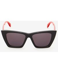 Alexander McQueen - Black Selvedge Cat-eye Sunglasses - Lyst