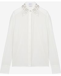 McQueen - Floral Embroidery Shirt - Lyst