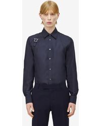 McQueen - Chemise En Denim À Harnais T-Bar - Lyst