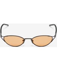 McQueen - T-Bar Sleek Cat-Eye Sunglasses - Lyst