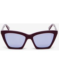 McQueen - Spike Geometric Cat-Eye Sunglasses - Lyst