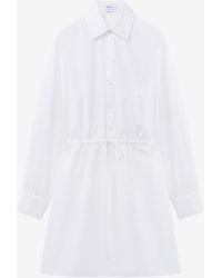 McQueen - Tie Detail Shirt Dress - Lyst
