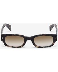 McQueen - T-Bar Rivet Panthos Sunglasses - Lyst