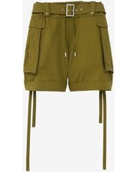 McQueen - Oversized Cargo Shorts - Lyst