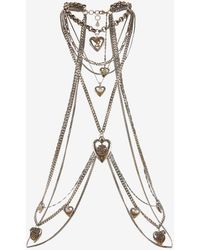 Alexander McQueen Harness cuori - Rosa