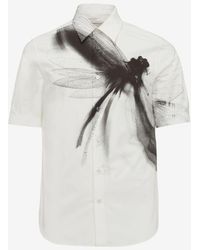 Alexander McQueen - Chemise à manches courtes dragonfly - Lyst