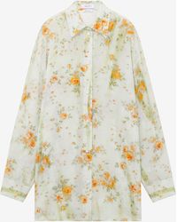 McQueen - Floral Print Pyjama Shirt - Lyst