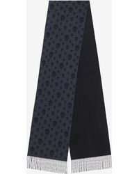 McQueen - Doubleface-Schal Mit Skull - Lyst