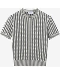 McQueen - Striped Knit Top - Lyst