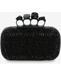 McQueen - Knuckle Clutch With Chain - Lyst