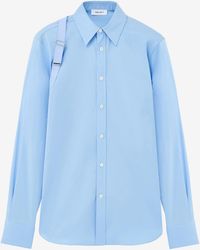 McQueen - Logo Tape Harness Shirt - Lyst