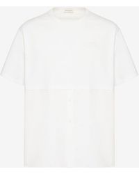 Alexander McQueen - T-shirt hybrid - Lyst