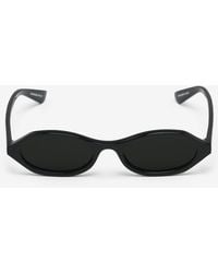 McQueen - Geometric Oval Sunglasses - Lyst