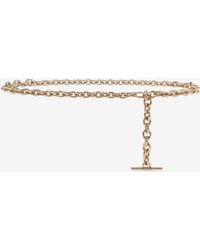 McQueen - T-Bar Chain Belt - Lyst