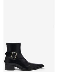 McQueen - Heron Buckle Boot - Lyst