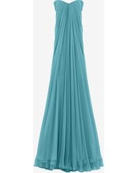 McQueen - Bustier Evening Dress - Lyst