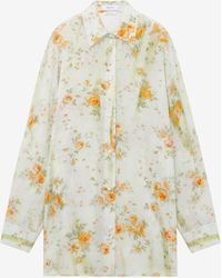 McQueen - Floral Print Pyjama Shirt - Lyst