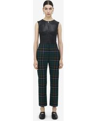 McQueen - Wool Tartan Cigarette Trousers - Lyst