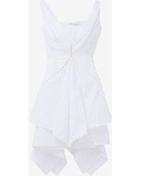 McQueen - Gathered Mini Dress - Lyst