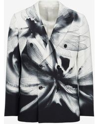 Alexander McQueen - Black Dragonfly Shadow Double-breasted Jacket - Lyst