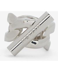 McQueen - Anello Con Fibbia A T - Lyst