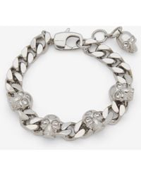McQueen - Skull Chain Bracelet - Lyst