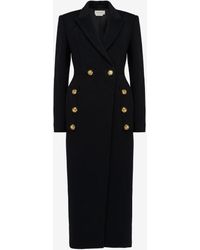 Alexander McQueen - Double-breasted Military Coat - Lyst