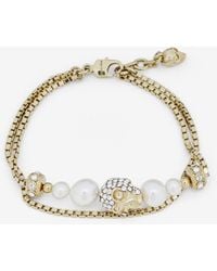 McQueen - Skull And Chain Bracelet - Lyst
