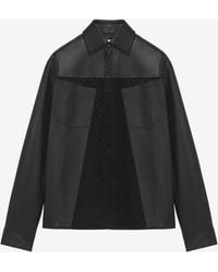 McQueen - Leather Overshirt - Lyst