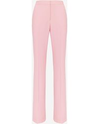 Alexander McQueen - Pink High-waisted Narrow Bootcut Trousers - Lyst