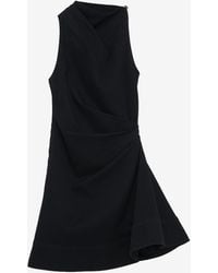 McQueen - Denim Asymmetric Mini Dress - Lyst