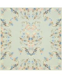 McQueen - Wallpaper Floral Ribcage Scarf - Lyst