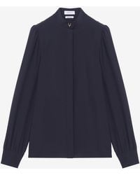 McQueen - Wishbone Silk Shirt - Lyst